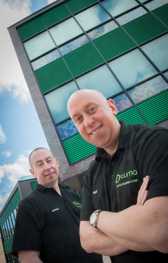 Richard Whittaker and Paul Mitchell of Orcuma-outside the Software Centre. 